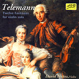 David Nez - Telemann / 12 Fantasies for Violin Solo